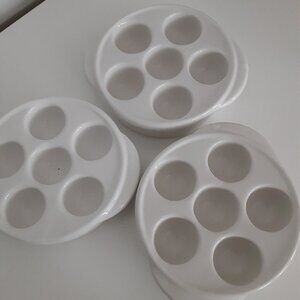 Professional Restaurant Escargot Serving Dish - Bel Terr USA - set (3)